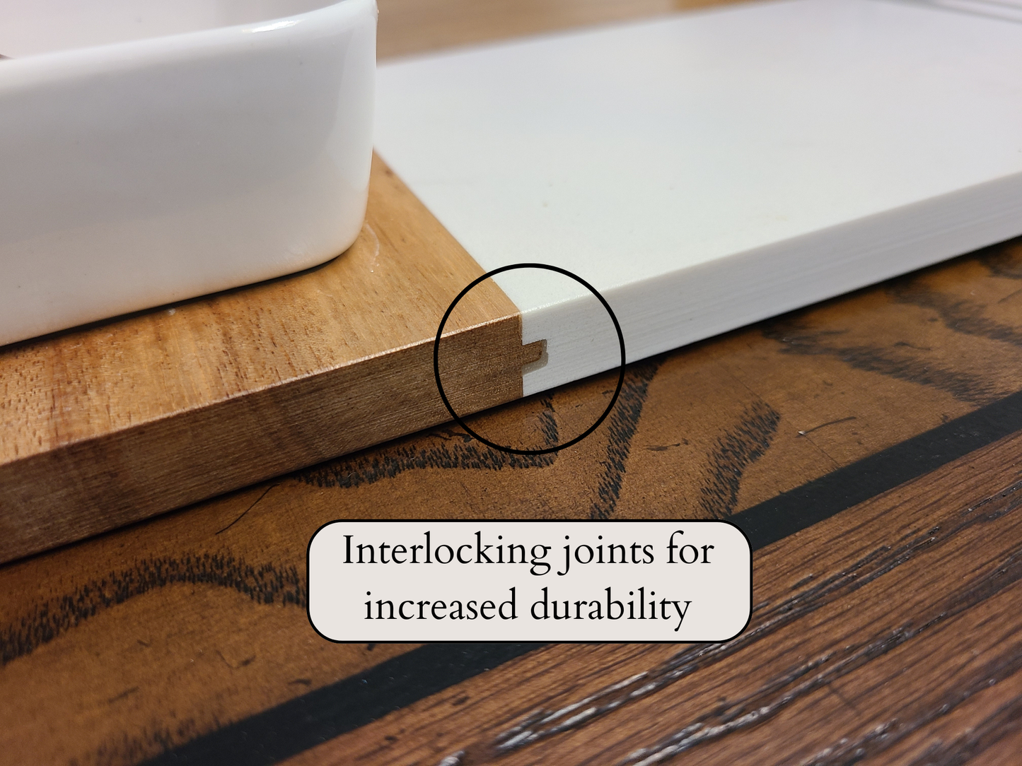 Personalized Acacia Wood and Marble Serving Board