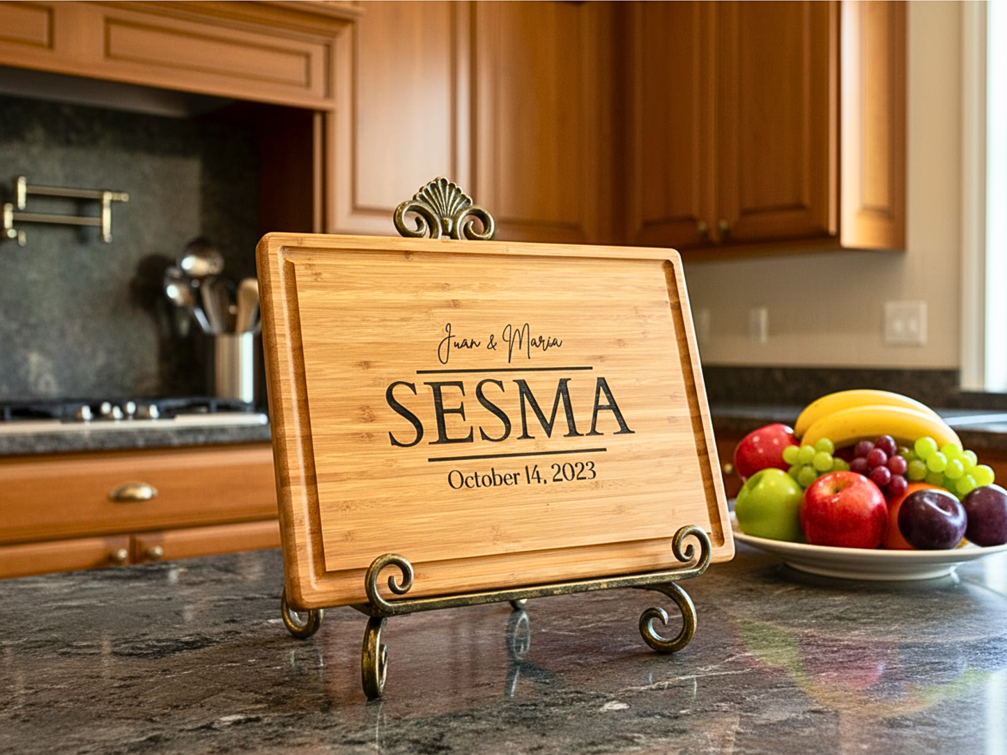 Personalized Bamboo Cutting Board