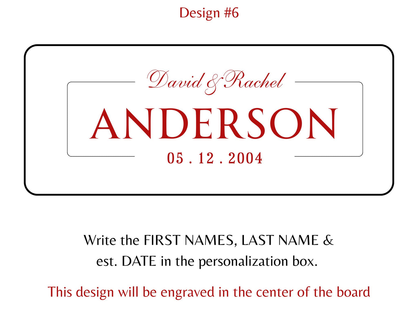 Personalized Acacia Wood & Marble Charcuterie Board