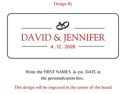 Personalized Acacia Wood & Marble Charcuterie Board