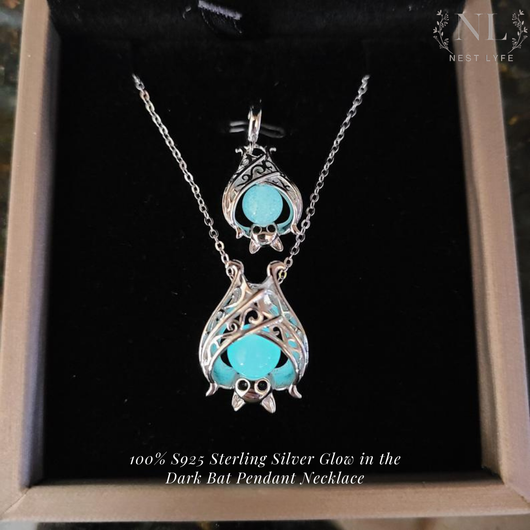 Glow in the Dark Bat pendant