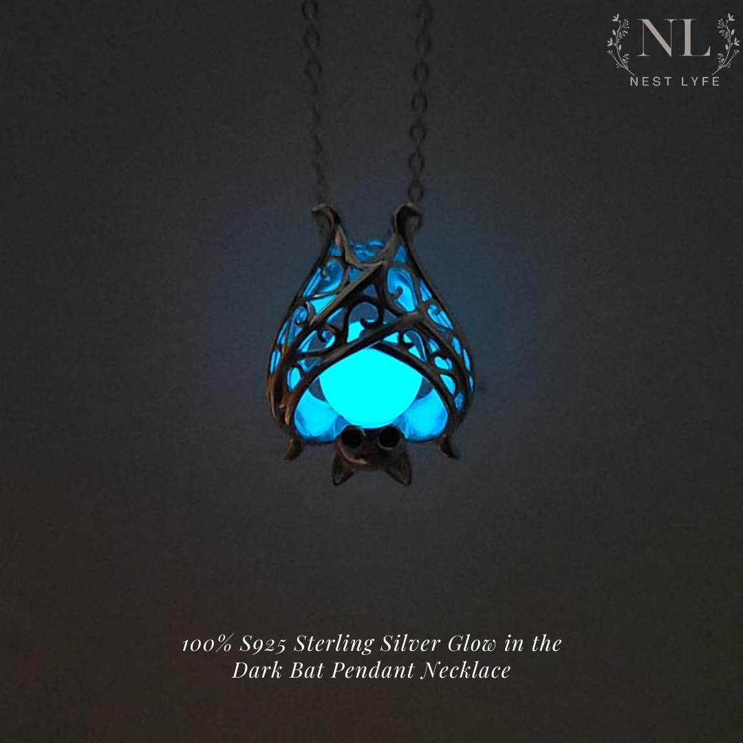 Glow in the Dark Bat pendant
