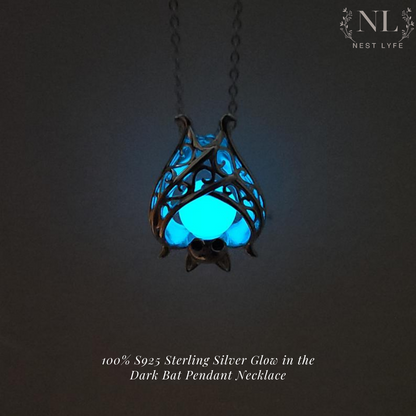 Glow in the Dark Bat pendant