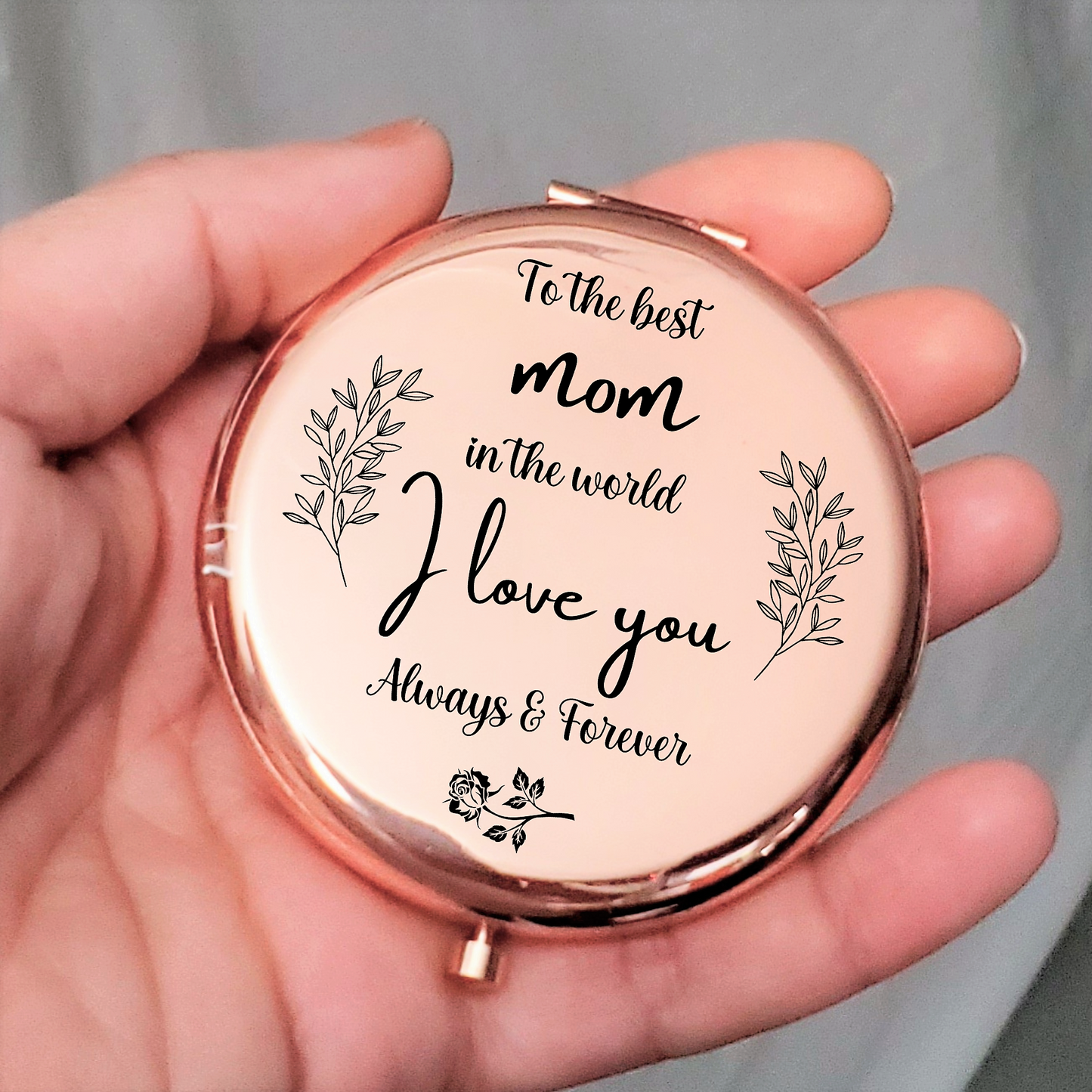 Personalized Pocket Makeup Mirror