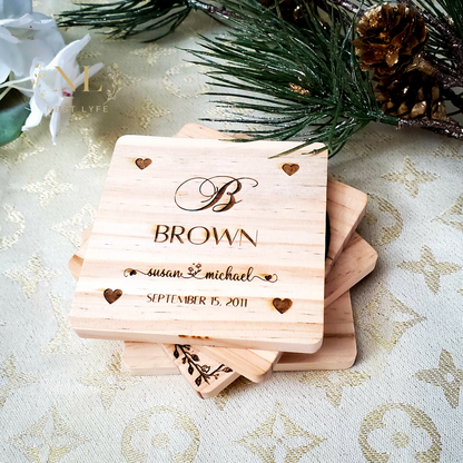 Personalized Wood Coasters