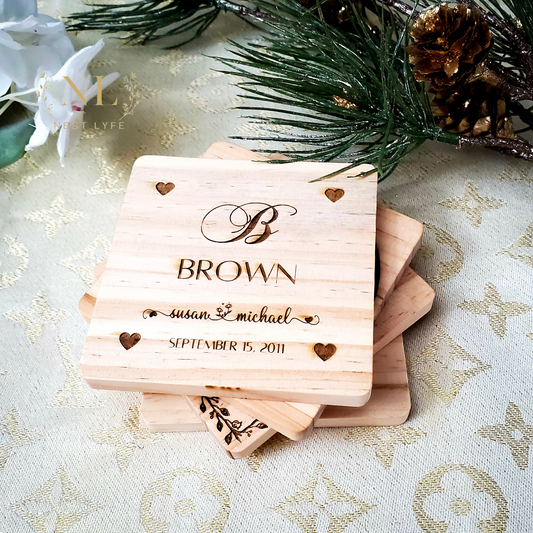 Personalized Wood Coasters