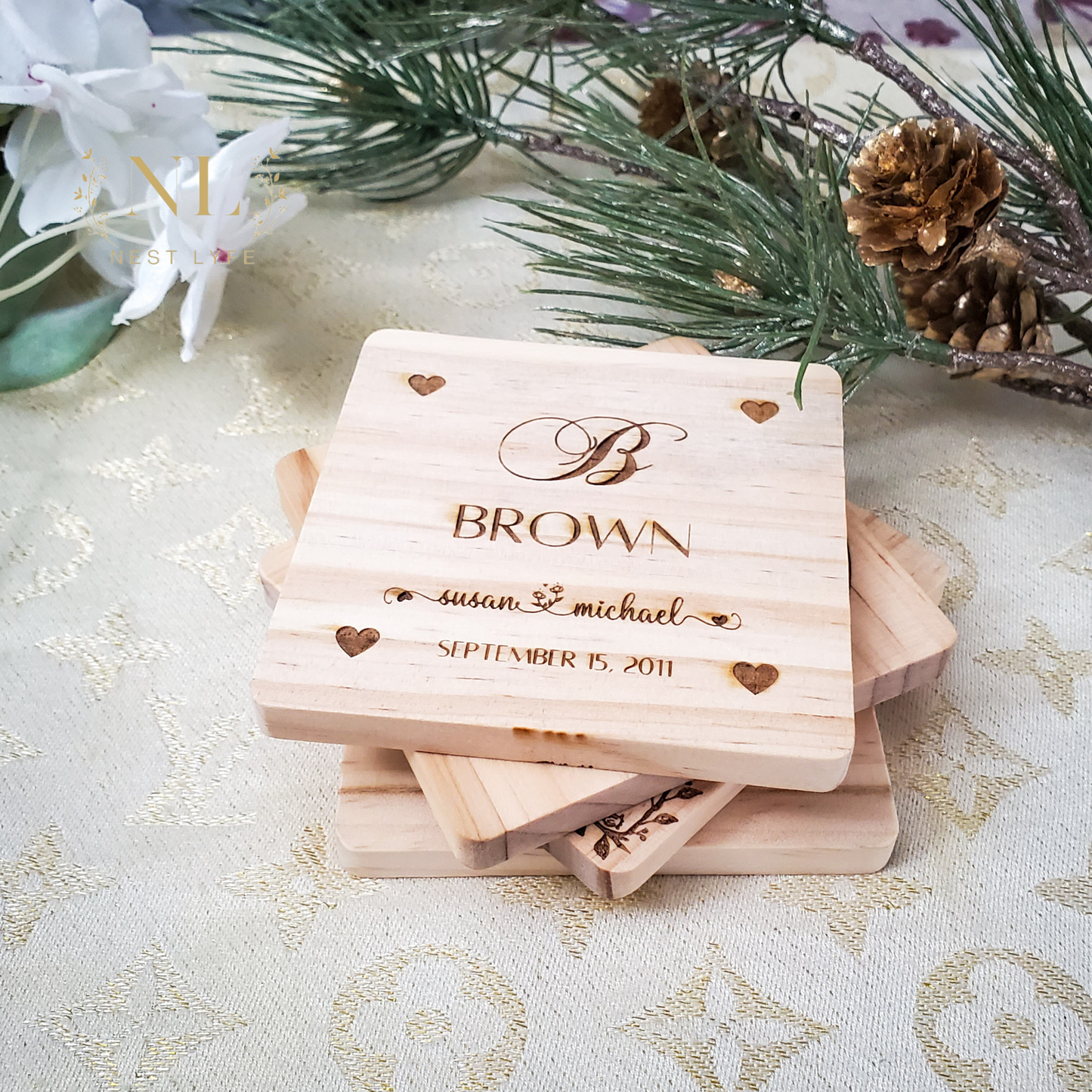 Personalized Wood Coasters
