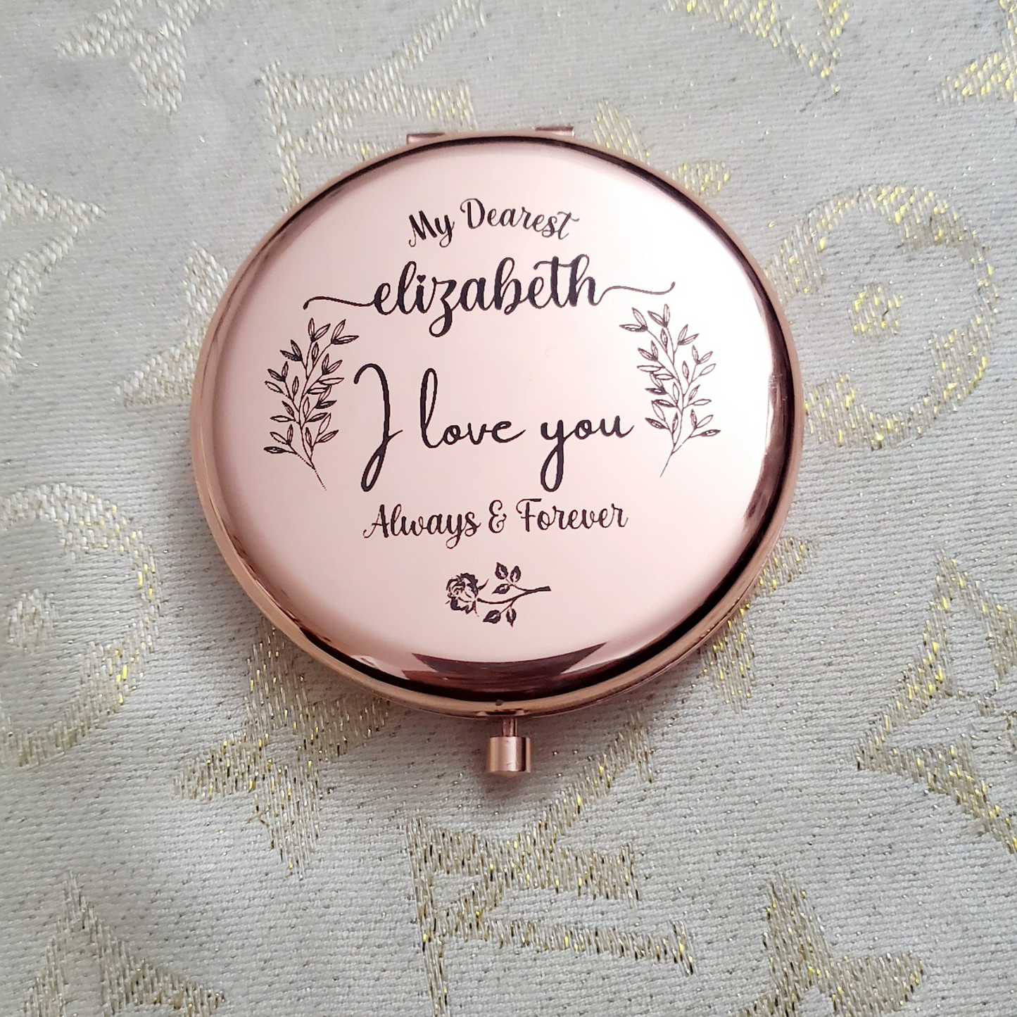 Personalized Pocket Makeup Mirror