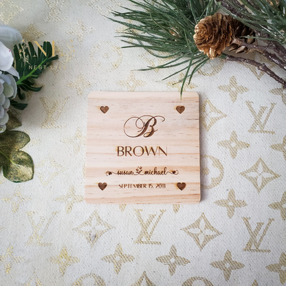 Personalized Wood Coasters