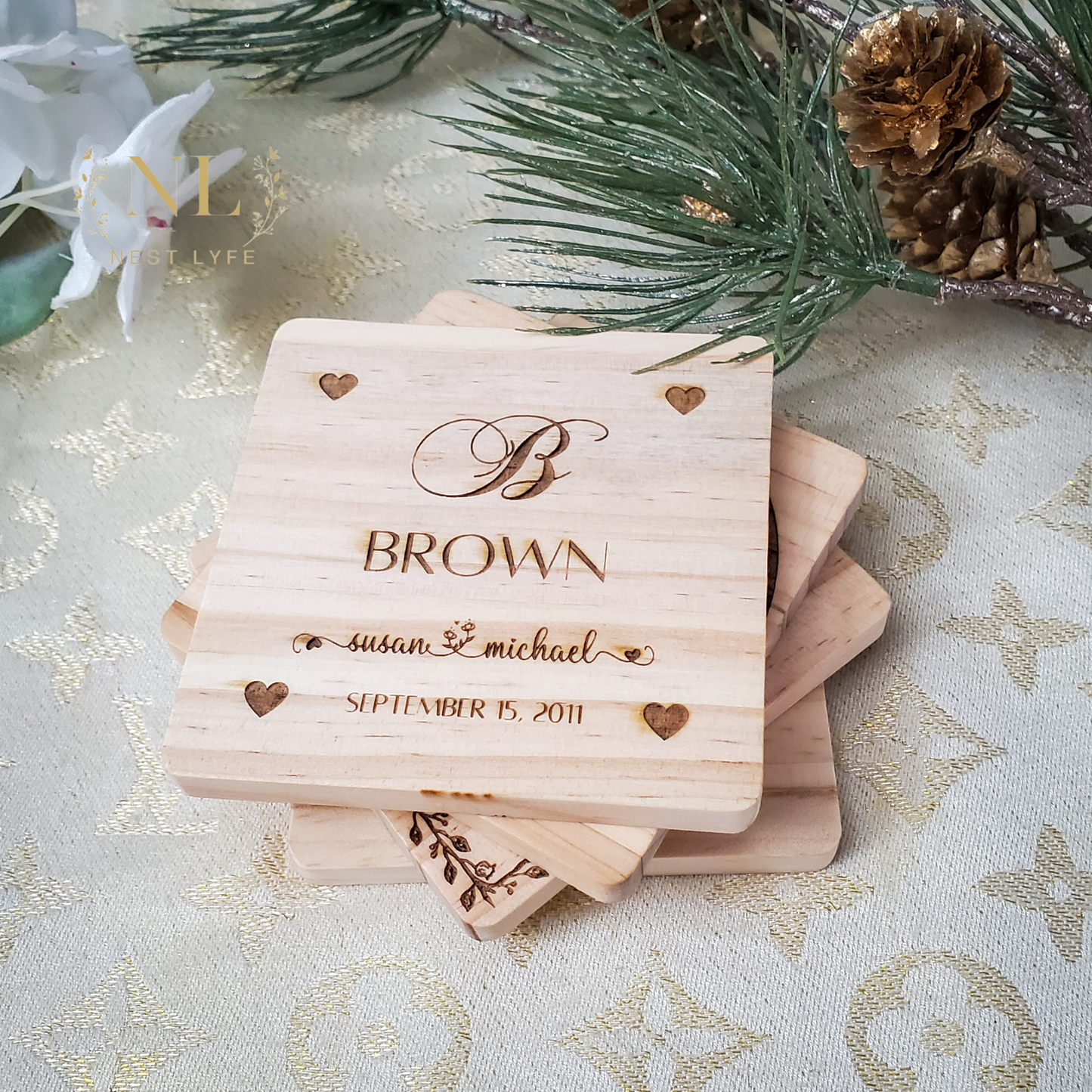 Personalized Wood Coasters
